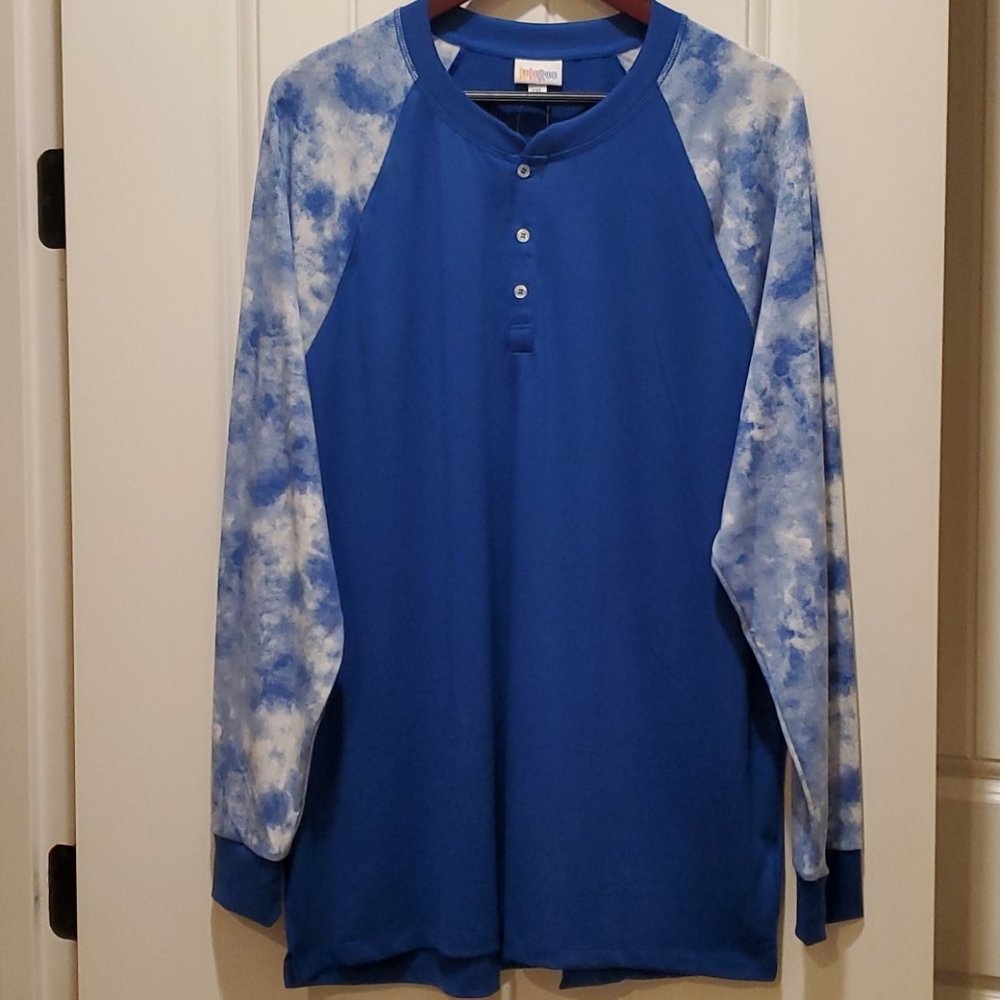 LuLaRoe Blue Tye Dye Mark